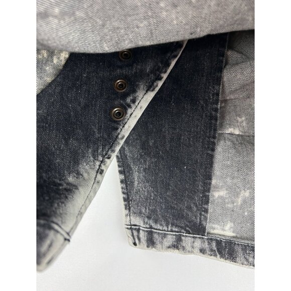 Retrofete Womens XS Willa Denim Mini Skirt Gray Stone FW20-3391 Made Italy NWT - Picture 13 of 16